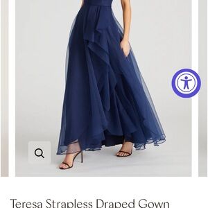 Theia gown bought at Saks Fifth Avenue. perfect size six.  Was not altered.